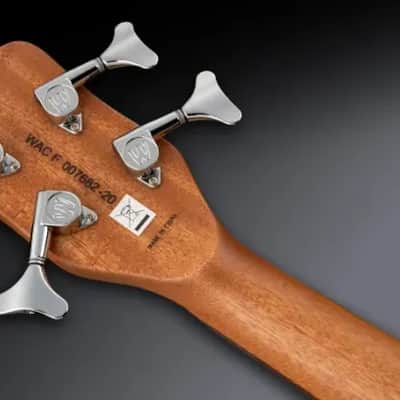 Warwick RockBass Alien Deluxe Hybrid Thinline, Lefthand, 4-String - Natural Transparent Satin image 7