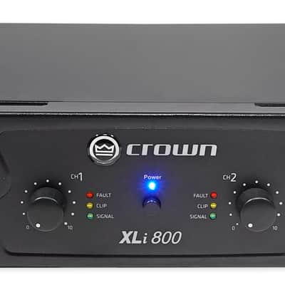 Crown Pro XLi800 600w 2 Channel DJ/PA Power Amplifier Professional Amp XLI 800 image 7
