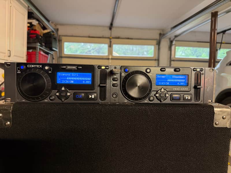 Cortex HDC-1000 Dual Deck USB MP3 DJ Rackmount Player W/ Power Supply HDC1000 image 1