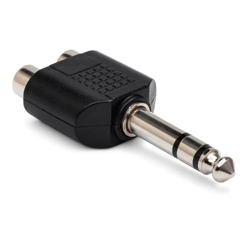 Hosa GPR-484 adaptor - Dual RCA to 1/4 in TRS image 1