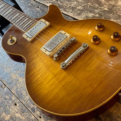 Scarce Epiphone Japan Les Paul Standard 2000 Figured Honeyburst Plaintop w/ Gibson Hardcase image 7