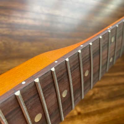 Roasted Maple Strat Neck fits fender Stratocaster body 22 frets image 7