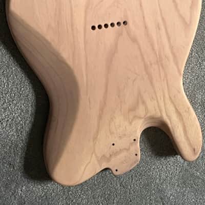Fender Ultra Luxe Telecaster guitar body ash base coat cream binding imagen 6