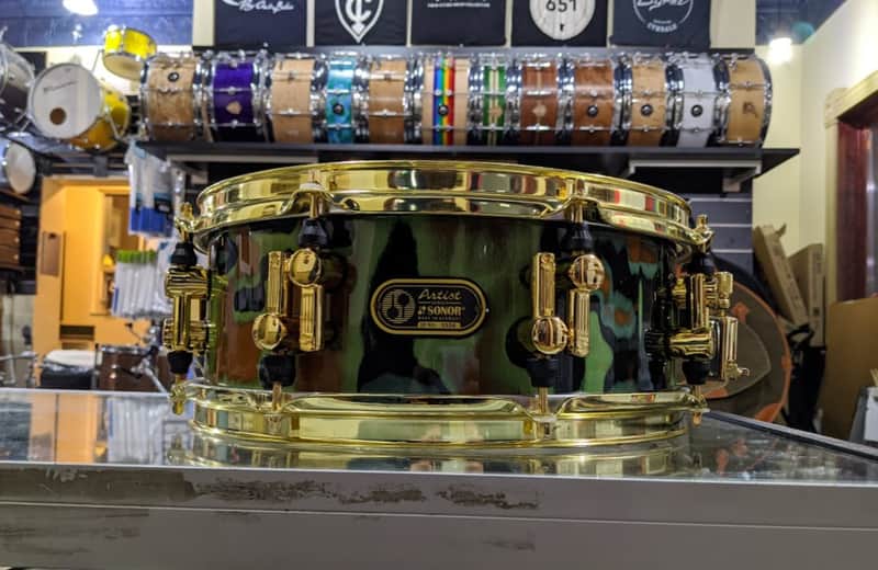 Sonor Artist Series 5x13" JoJo Mayer Beech Snare Drum Earth Finish image 1