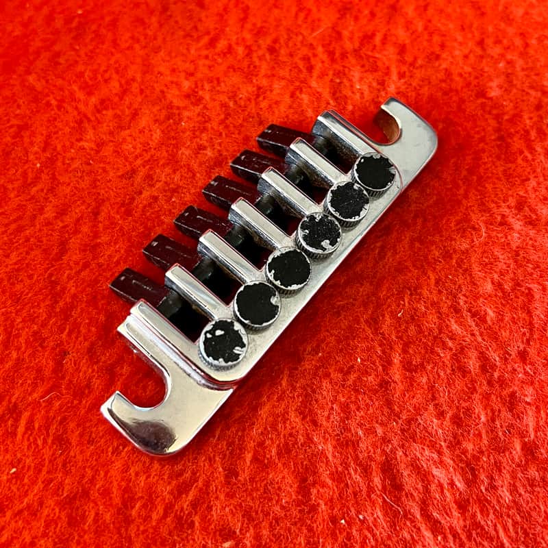 Gibson TP-6 fine tune guitar tailpiece c 1978 1980 Chrome original vintage USA image 1