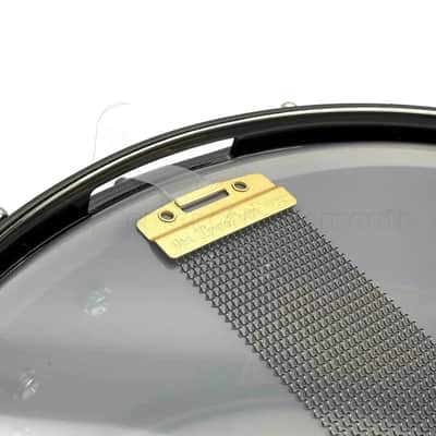 DW Collectors Satin Black Brass Snare Drum 14x6.5 w/Black Hardware image 4