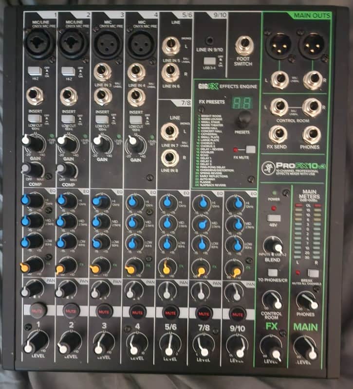 Mackie ProFX10v3 10-Channel Effects Mixer 2020 image 1