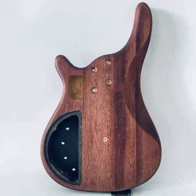 Mahogany Wood DIY Project 4 String Bass Body image 7