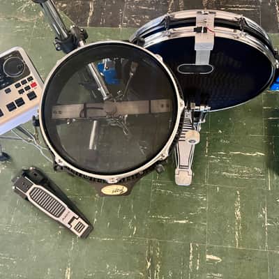 Traps Drum Kit, Alesis DM10 Custom Accoustic/Electric 2025 - Black/Chrome with Blue Accents image 8