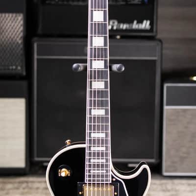 Epiphone Les Paul Custom Electric Guitar - Ebony with Gig Bag image 5