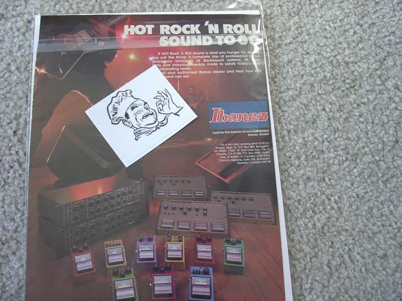 Ibanez Vintage Advertisement for Ibanez Effects Pedals 1980's image 1