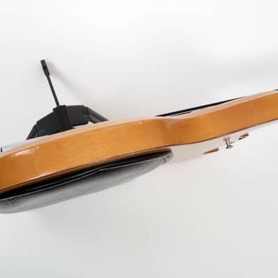 1969 Hohner Bartell Bass Fretless Rare LEFT HANDED - Natural Finish Black Widow image 13