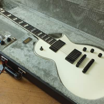 ESP E-II Eclipse Snow White Satin Neckthrough 2020 image 1