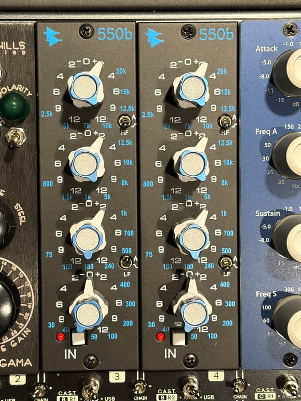 API 550B 500 Series 4-Band Equalizer Module (Sequential Pair) image 1