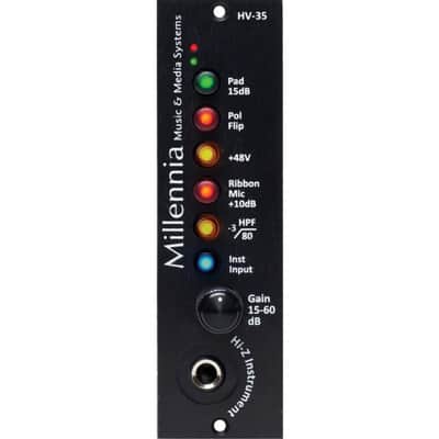 Millennia Media HV-35 Single Channel 500-Rack Microphone Preamplifier image 3