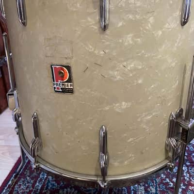 Premier 1960s Vintage Drum Kit - White Marine Pearl - 20 16 12 image 4