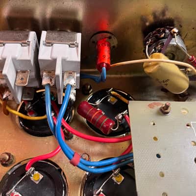 Marshall JMP 1959 Super Lead 2-Channel 100-Watt Guitar Amp Head 1973 Factory Purple Signed by Jim Marshall image 4