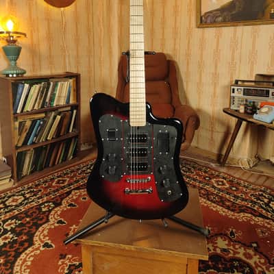 Formanta Style USSR Electric Guitar Built In Tone Bender Soviet Germanium Fuzz image 2