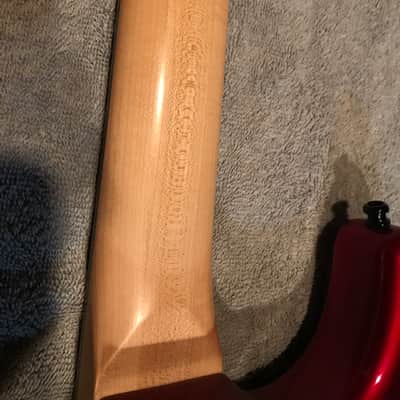 Kramer Pacer Deluxe 1987 Candy Apple Red Bound Headstock 12th Fret Kramer Inlay image 11