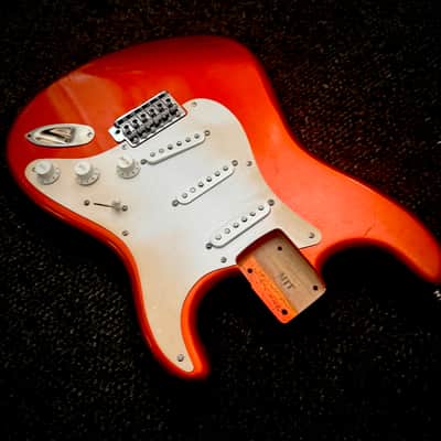 MJT Loaded Body Stratocaster 2020s - Metallic Orange image 3