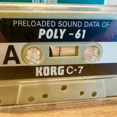 Korg C-7 Poly-61 Factory Sound Data Cassette 1982