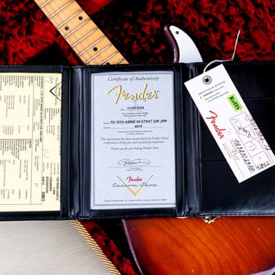 2024 Fender Custom Shop Limited Edition 70th Anniversary ‘54 Stratocaster Journeyman Relic Violin Burst, Lightweight image 16