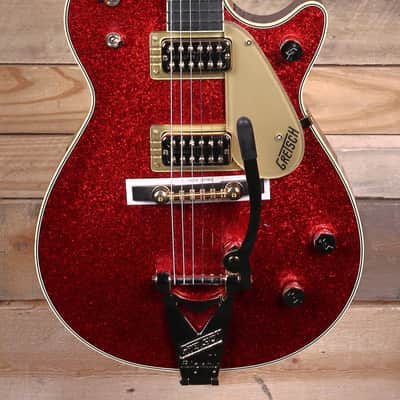 Gretsch G6129TG-59VS Limited Edition Sparkle Jet Electric Guitar Red Sparkle w/ Case image 1