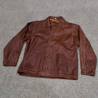 Vintage USA Red Wing Shoes X Eric Clapton Leather Jacket Large VERY RARE 2001 image 2