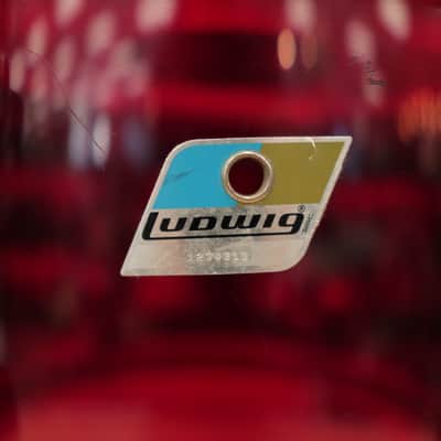 Vintage 70s Ludwig 9x13" Vistalite Tom (Red Acrylic) image 6
