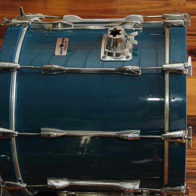 RARE Yamaha Recording Custom 9000 - cobalt blue 20" bass drum image 2