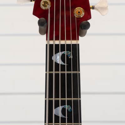 Yamaha TRBJP2 John Patitucci Signature 6-String Bass Guitar, Ebony Fingerboard, Trans Dark Red image 17