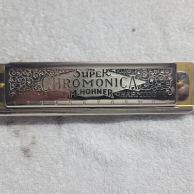 Vintage Hohner Super Chromonica 270 Harmonica With Case image 3