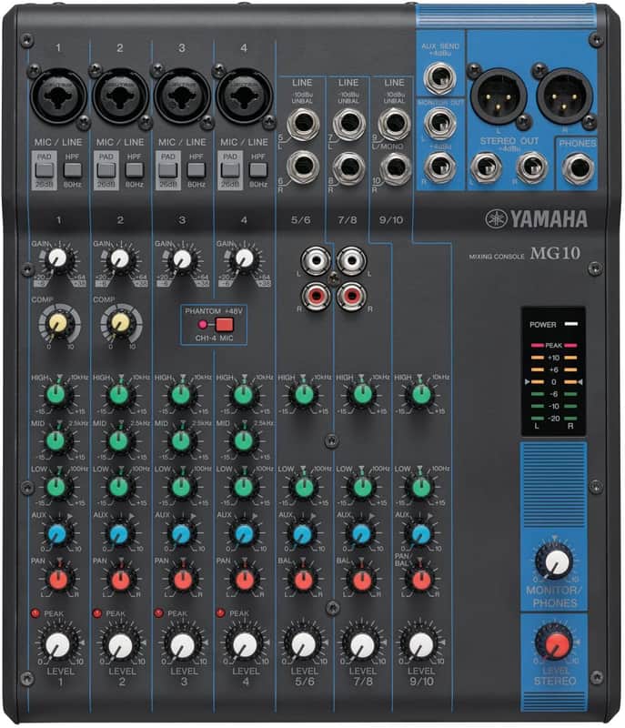 Yamaha MG10 Analog Mixer *Free Shipping in the USA* image 1