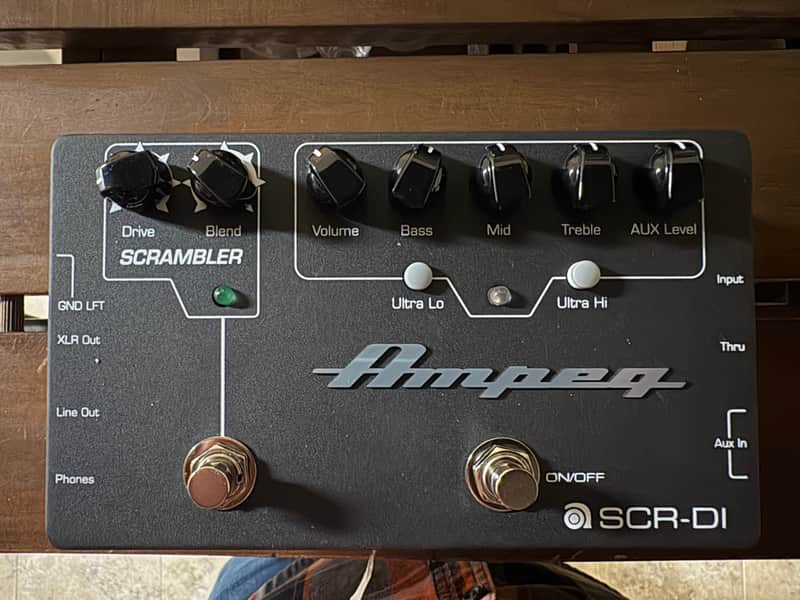 Ampeg SCR‑DI Bass DI Preamp with Scrambler Overdrive Pedal | Reverb