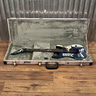 ESP LTD KH-WZ Kirk Hammett White Zombie Graphic EMG Guitar & Case LKHWZ #3630 Used image 2