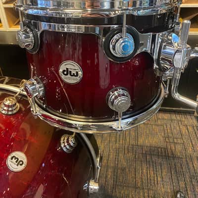 DW Collectors Series Shell Pack - 13", 16", 24" - Black Cherry Burst image 2