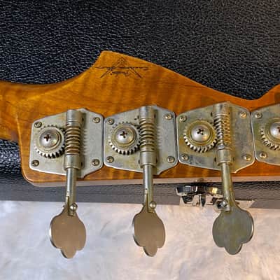 NEW! Fender Artisan Flame Maple Top Precision Bass Relic - Custom Shop - Aged Cherry Sunburst - Absolutely Beautiful - Flamed Roasted Maple Neck - Authorized Dealer - 9.3lbs - G06781 image 15