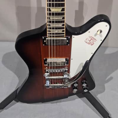 2013 Gibson USA Firebird V Sunburst w/ Bigsby, Vibramate & Gibson Hard Case image 9