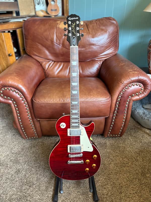 Epiphone Les Paul Standard Plus Top PRO 2012 - 2019 - Wine Red image 1