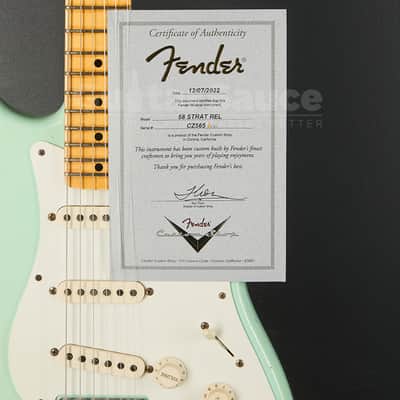 Fender Custom Shop 58 Stratocaster Relic  2022 - Surf Green (COD 2169UG) image 12