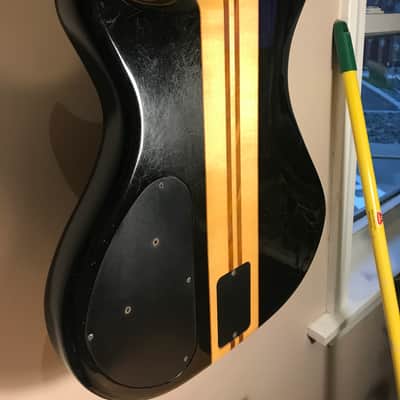 Westone Thunder 3 b 4 string bass guitar neck through 1986 black stain image 7
