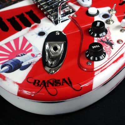 Custom Painted and Upgraded (Aged and Worn) Fender Squier CXS Strat With Matching Headstock and Pickguard image 12