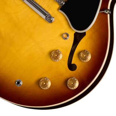 Gibson ES-335 50s Semi-Hollow Electric Guitar - Vintage Tobacco Burst image 7