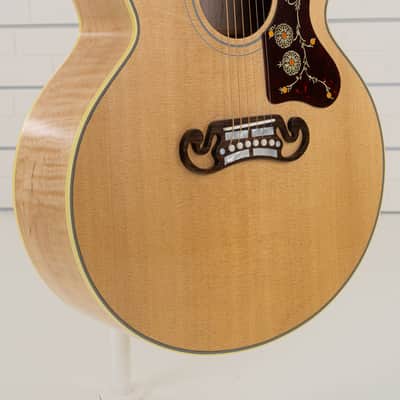 Gibson SJ-200 Original Jumbo Acoustic-Electric Guitar, Solid Spruce Top, Antique Natural image 12