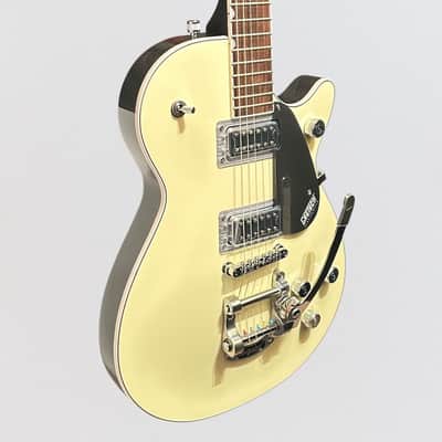 Gretsch G5230T Electromatic Jet FT Single-Cut w/ Bigsby Electric Guitar - Two-Tone Vintage White/London Grey image 2