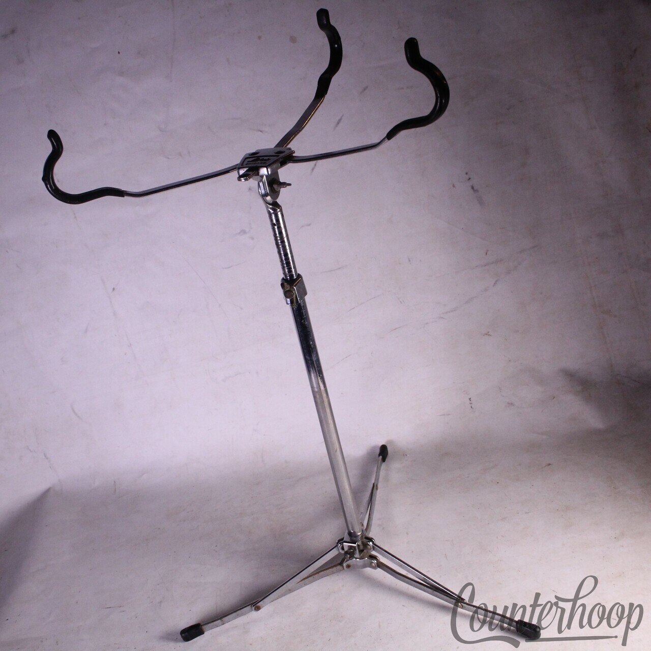 Ludwig Atlas #1363 Flat Base Snare Drum Stand Chrome Vintage 60s Flush Chicago* — main photograph