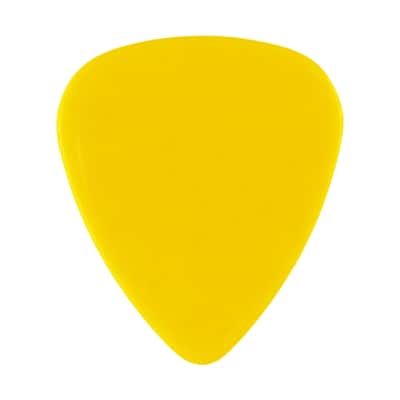 Celluloid Yellow Guitar Or Bass Pick - 0.71 mm Medium Gauge - 351 Shape - 1 Pack New image 1