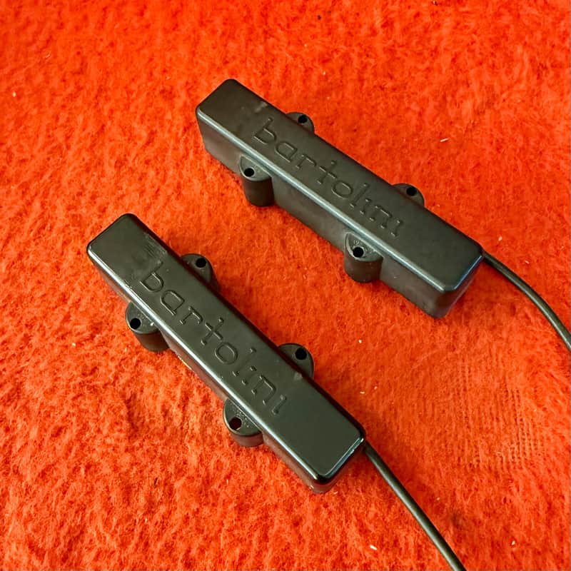 Bartolini Jazz Bass pickups c 1980 - Black original vintage USA fender image 1