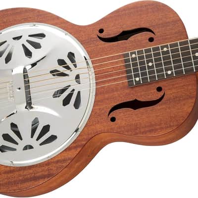 Gretsch G9210 Boxcar Square-Neck Resonator Right Handed Guitar with Padauk Fingerboard and Ampli-Sonic Diaphragm (Natural, 6-String) image 4