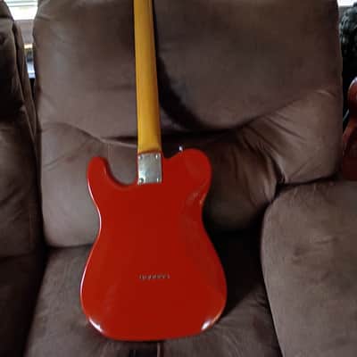 St. Blues Telecaster 2000s in pristine condition in rare orange red and black Memphis Tennessee under 10 lbs image 7